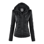 Kirra | Waterproof Hooded Faux Leather Jacket