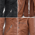 Kirra | Waterproof Hooded Faux Leather Jacket