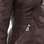Kirra | Waterproof Hooded Faux Leather Jacket