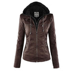 Kirra | Waterproof Hooded Faux Leather Jacket