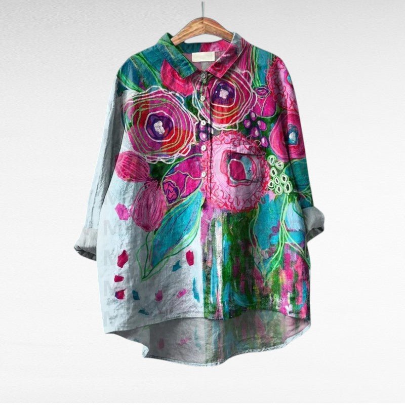 Lavinia | Classic Elegant Floral Blouse