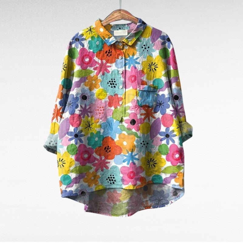Lavinia | Classic Elegant Floral Blouse