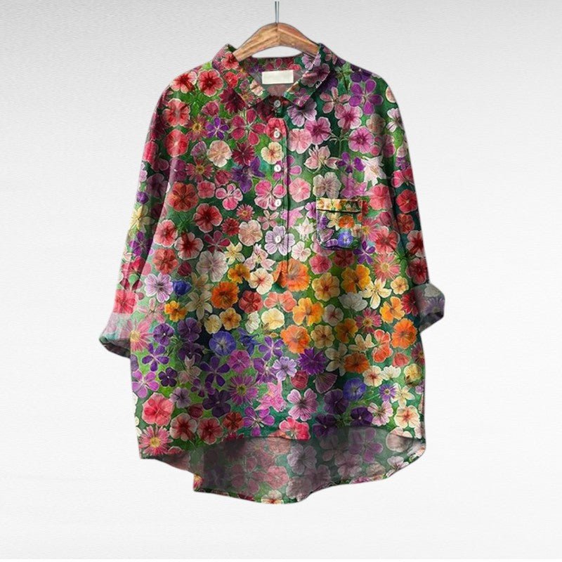 Lavinia | Classic Elegant Floral Blouse