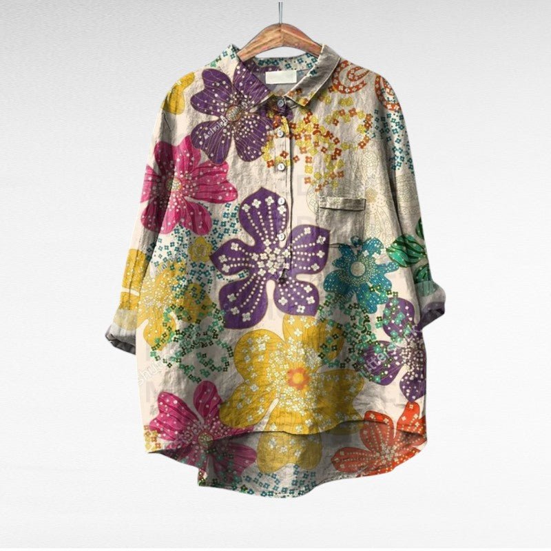 Lavinia | Classic Elegant Floral Blouse