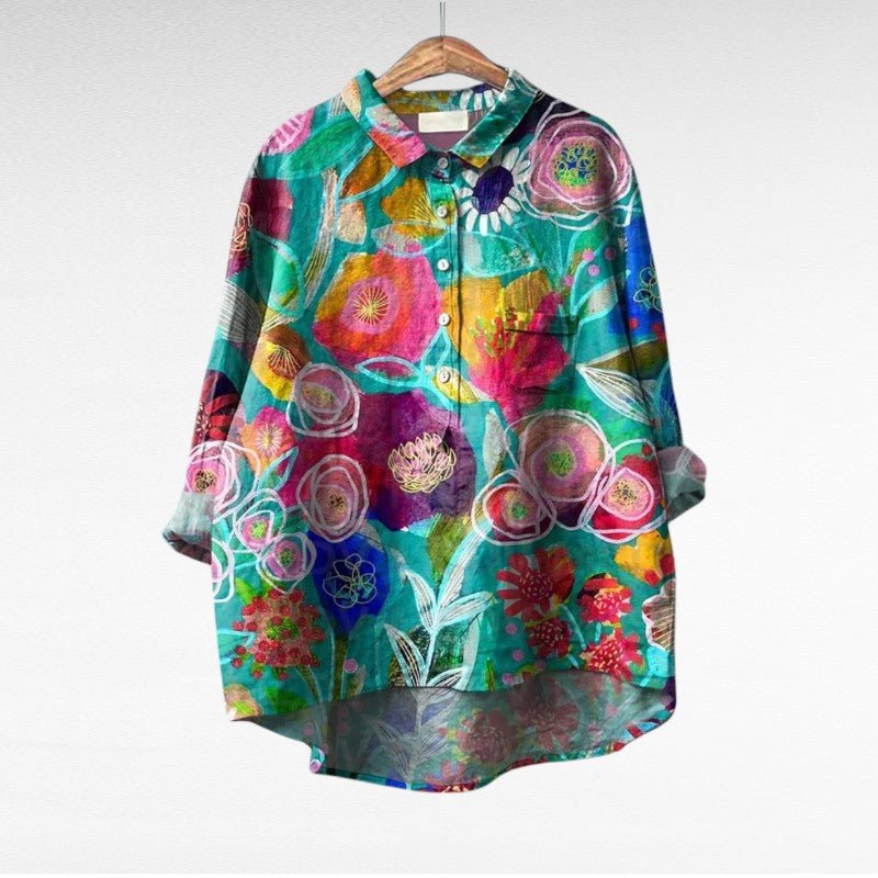 Lavinia | Classic Elegant Floral Blouse