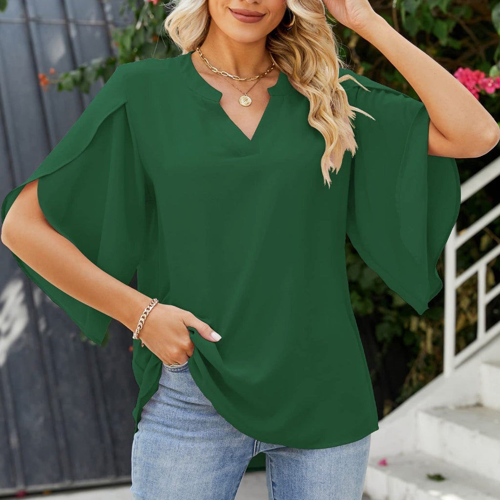 Seraphina | Flowing Split-Sleeve Blouse