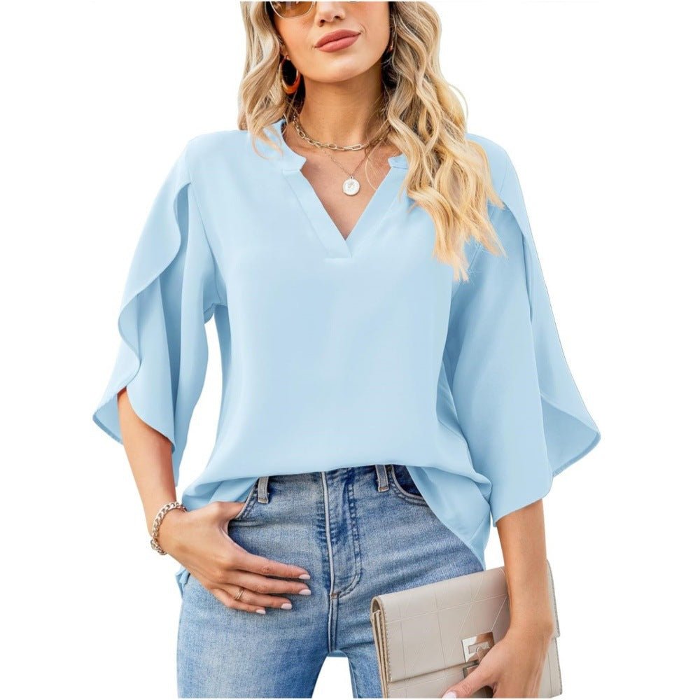 Seraphina | Flowing Split-Sleeve Blouse