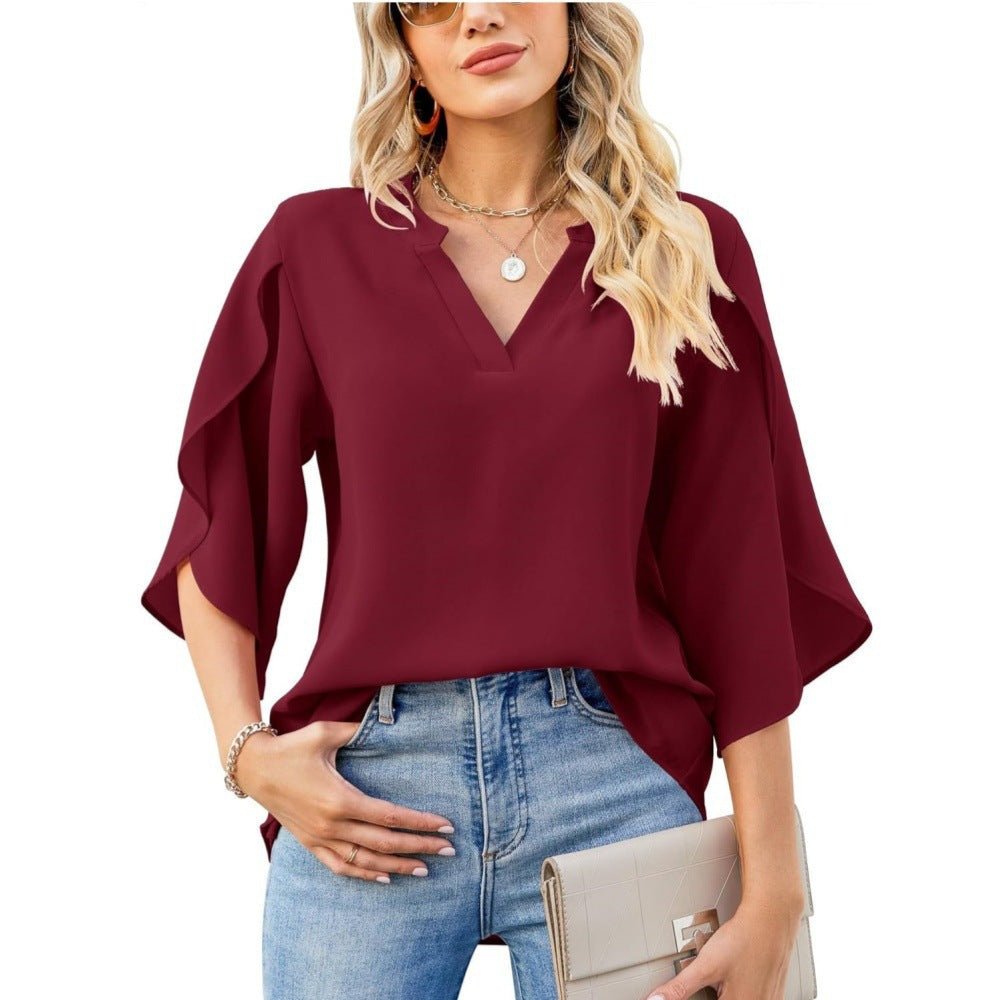 Seraphina | Flowing Split-Sleeve Blouse