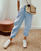 Leona | Rolled Cuff Relaxed Jogger Pants