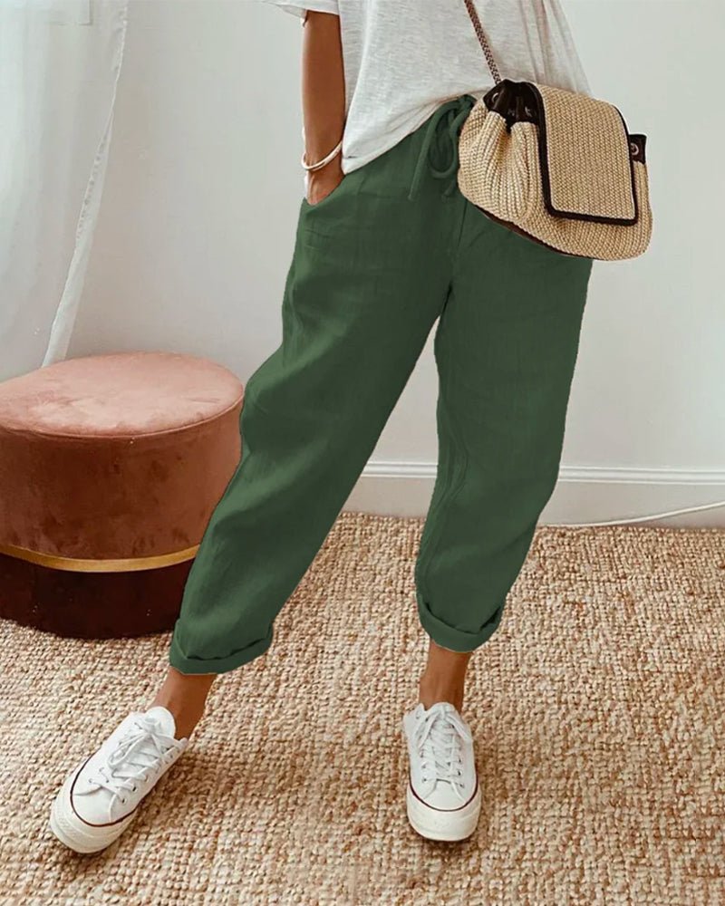 Leona | Rolled Cuff Relaxed Jogger Pants
