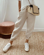 Leona | Rolled Cuff Relaxed Jogger Pants