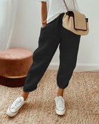 Leona | Rolled Cuff Relaxed Jogger Pants