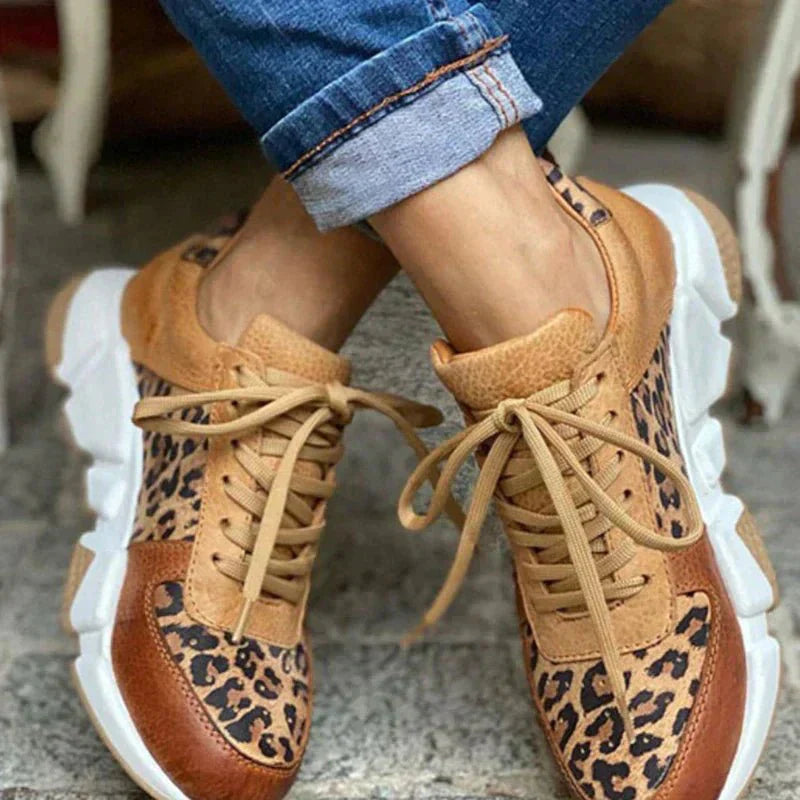Kaelynn | Leopard Print Women’s Sneakers