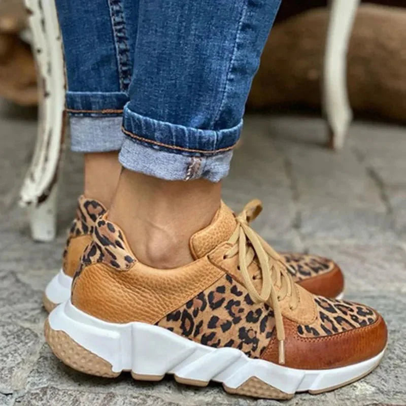 Kaelynn | Leopard Print Women’s Sneakers