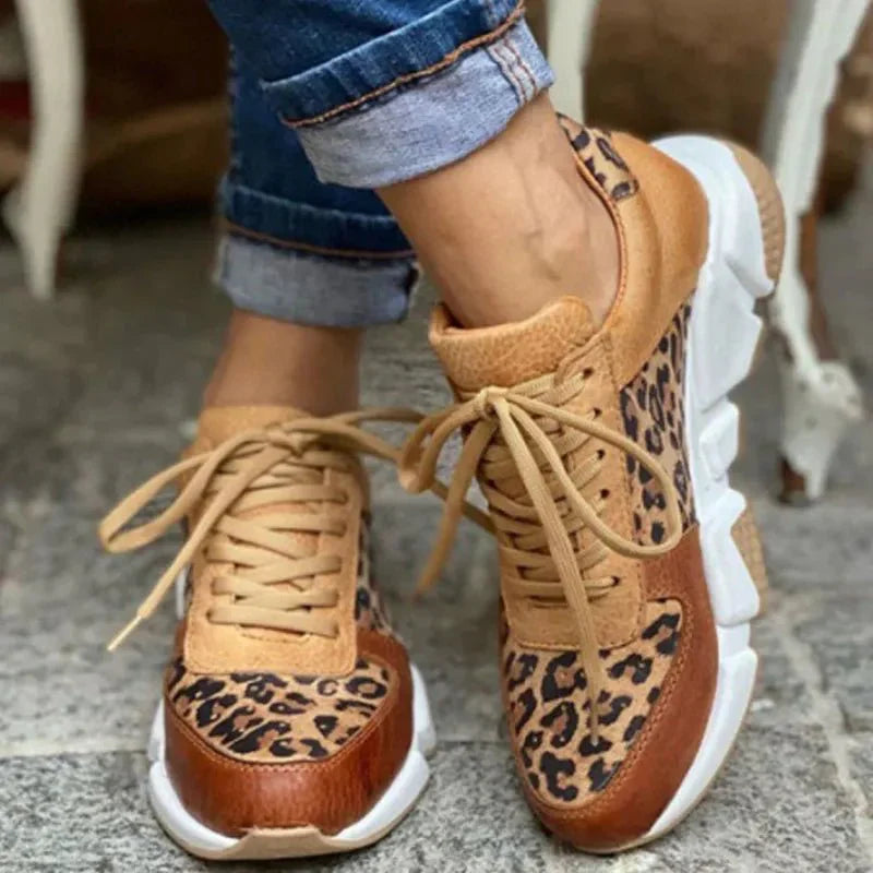 Kaelynn | Leopard Print Women’s Sneakers