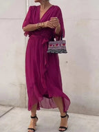 Women’s Elegant Flowing Chiffon Maxi Dress
