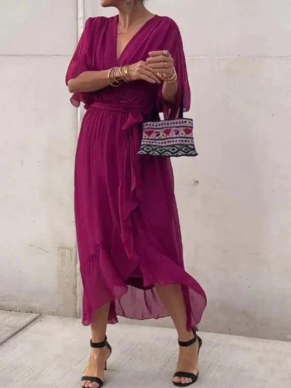 Women’s Elegant Flowing Chiffon Maxi Dress