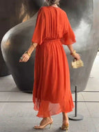 Women’s Elegant Flowing Chiffon Maxi Dress