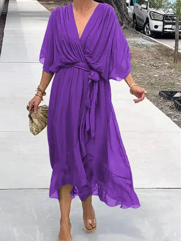 Women’s Elegant Flowing Chiffon Maxi Dress