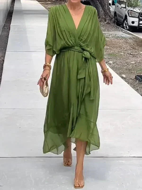 Women’s Elegant Flowing Chiffon Maxi Dress