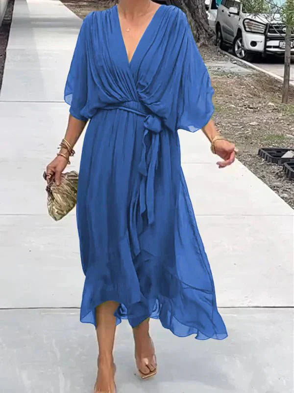 Women’s Elegant Flowing Chiffon Maxi Dress