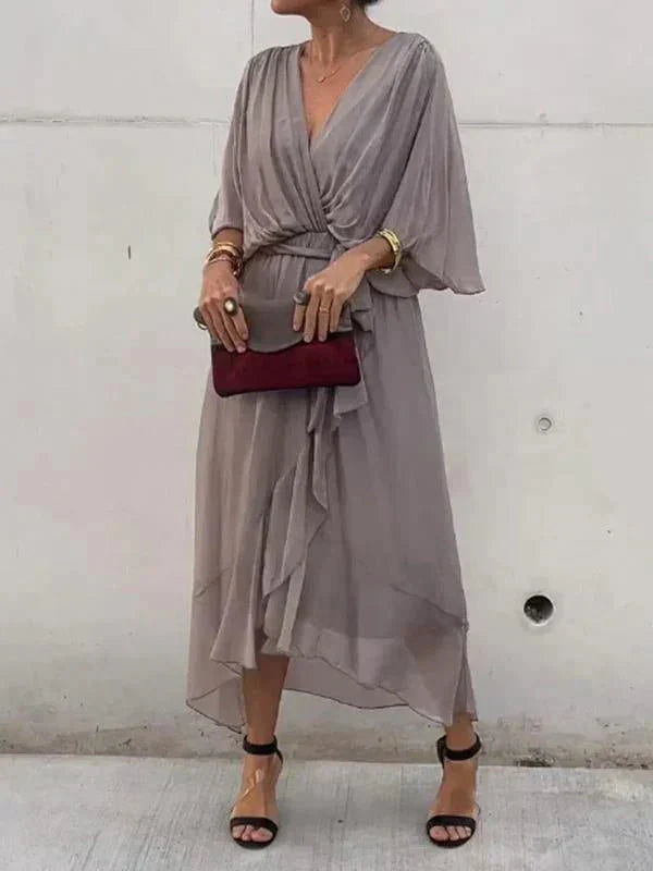 Women’s Elegant Flowing Chiffon Maxi Dress