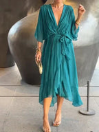 Women’s Elegant Flowing Chiffon Maxi Dress