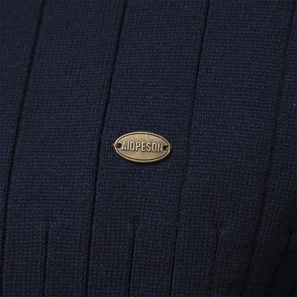 Brandy | Ribbed Zip-Neck Men’s Sweater