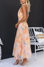 Maristella | Open Back Maxi Dress