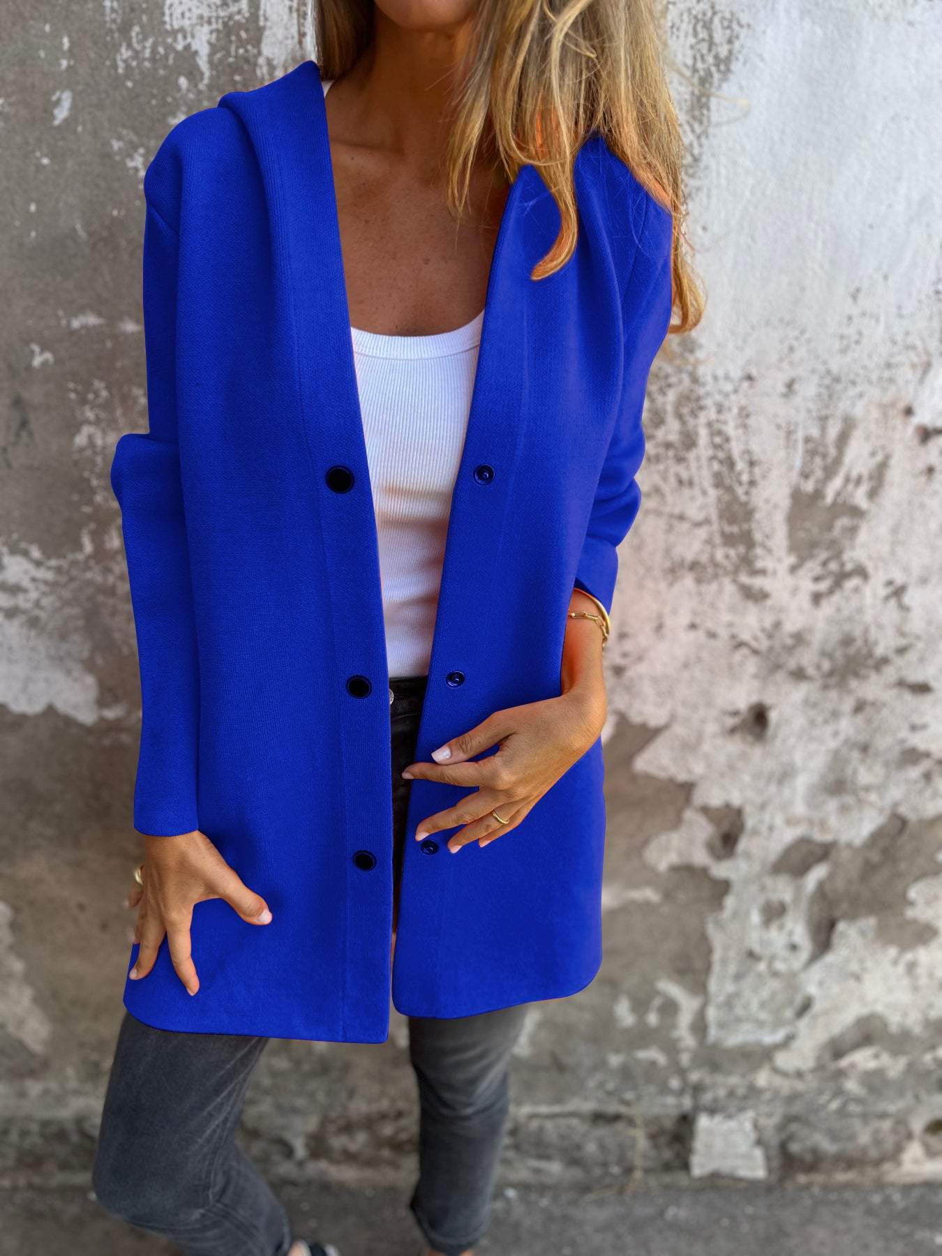 Marli | Casual Long Hooded Jacket