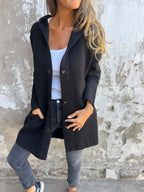 Marli | Casual Long Hooded Jacket