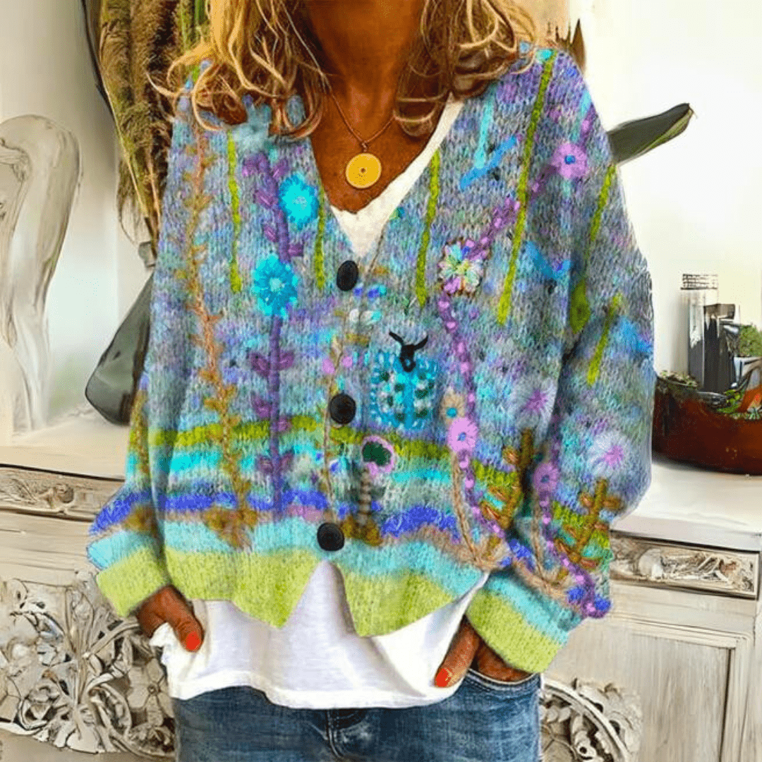 Women’s Printed Knitted Vest