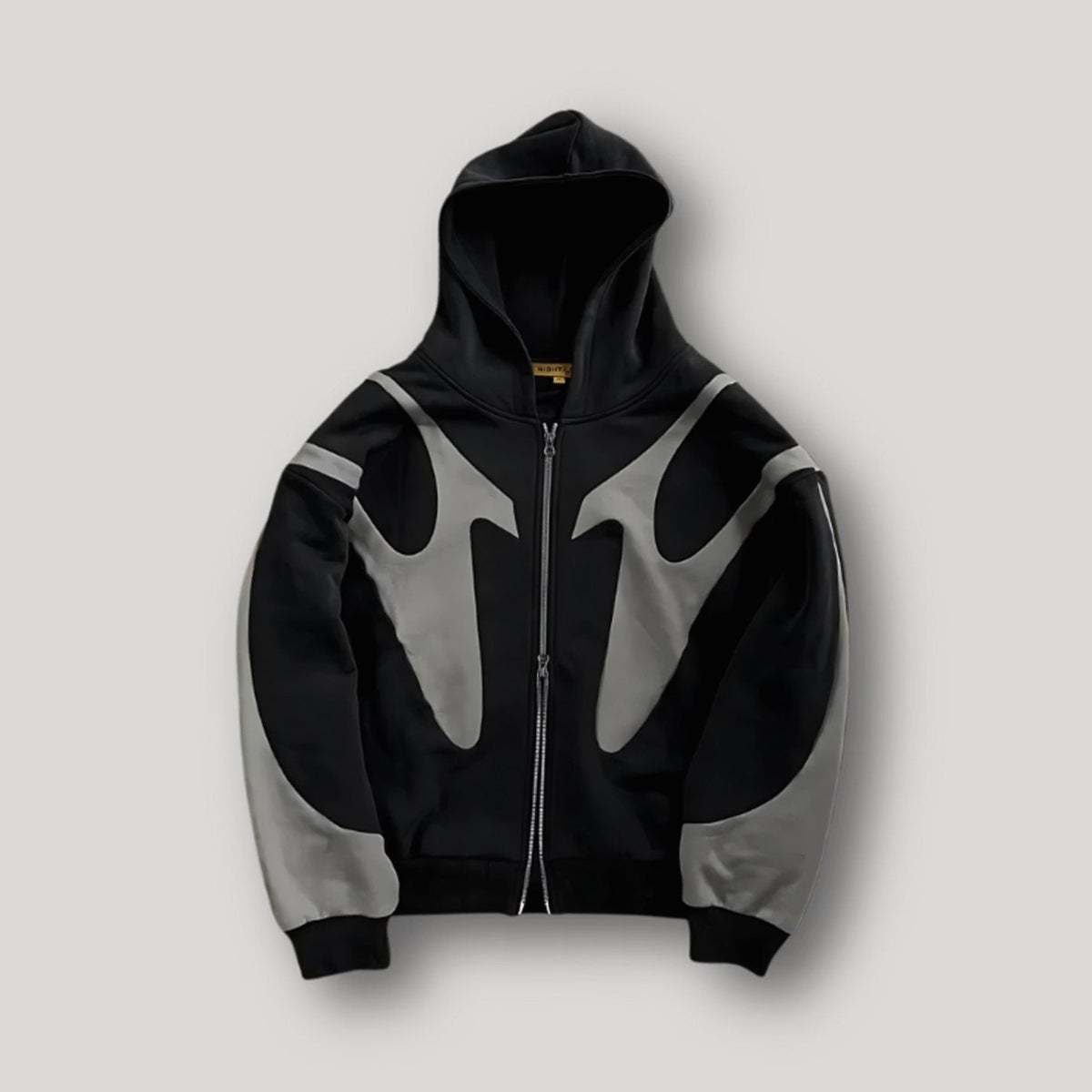 Kai | Men’s Graphic Contrast-Appliqué Heavyweight Zip Hoodie