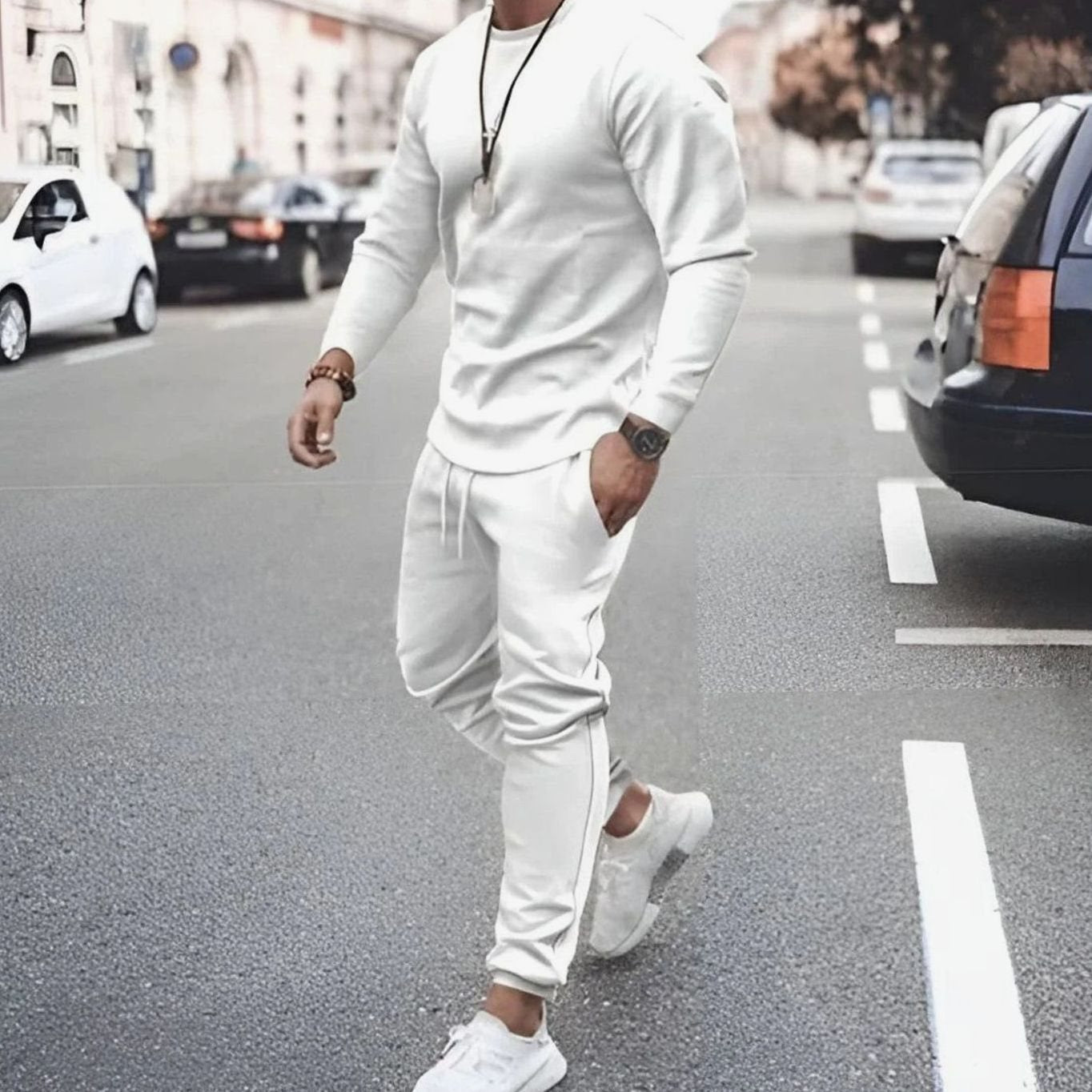 Atlas | Men’s Crewneck Pullover & Tapered Jogger Set