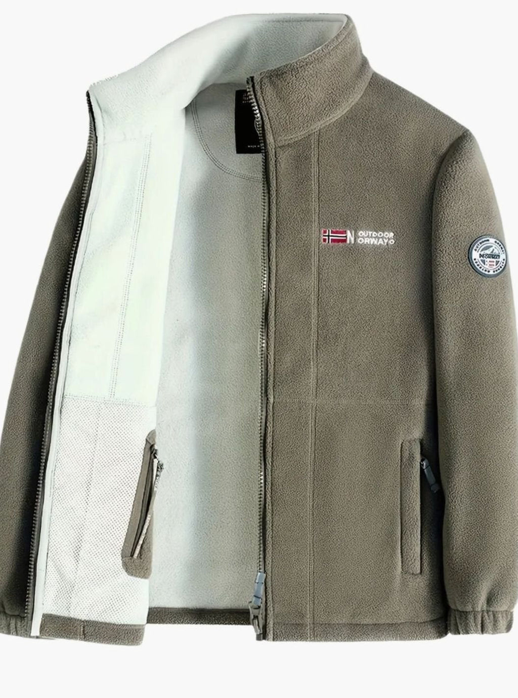 Tristan | Men’s Stand-Collar Full-Zip Fleece-Lined Outdoor Jacket