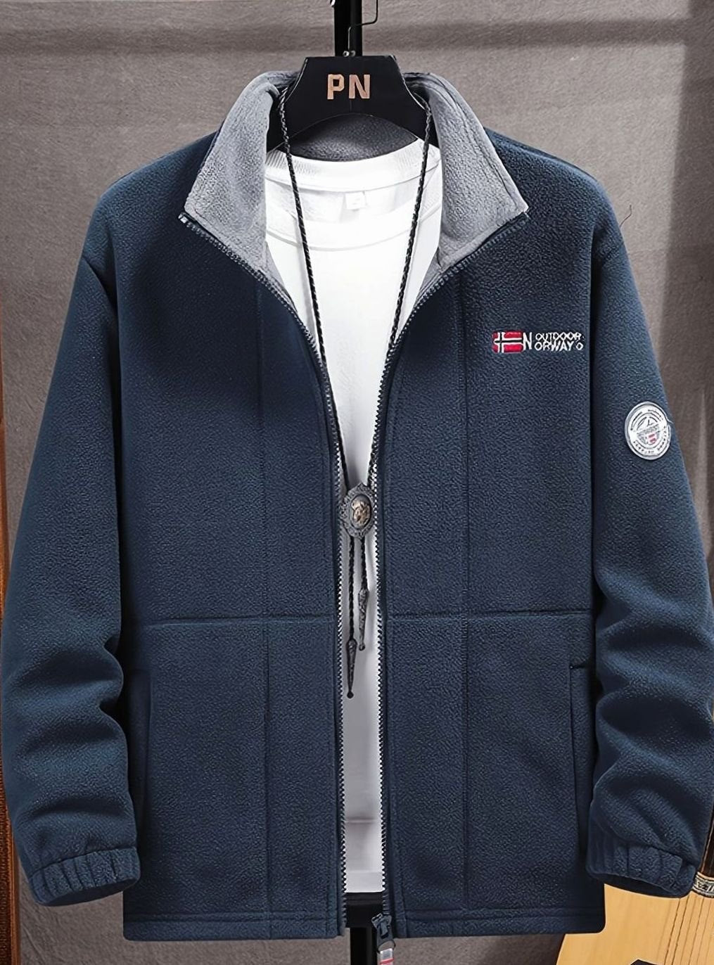 Tristan | Men’s Stand-Collar Full-Zip Fleece-Lined Outdoor Jacket