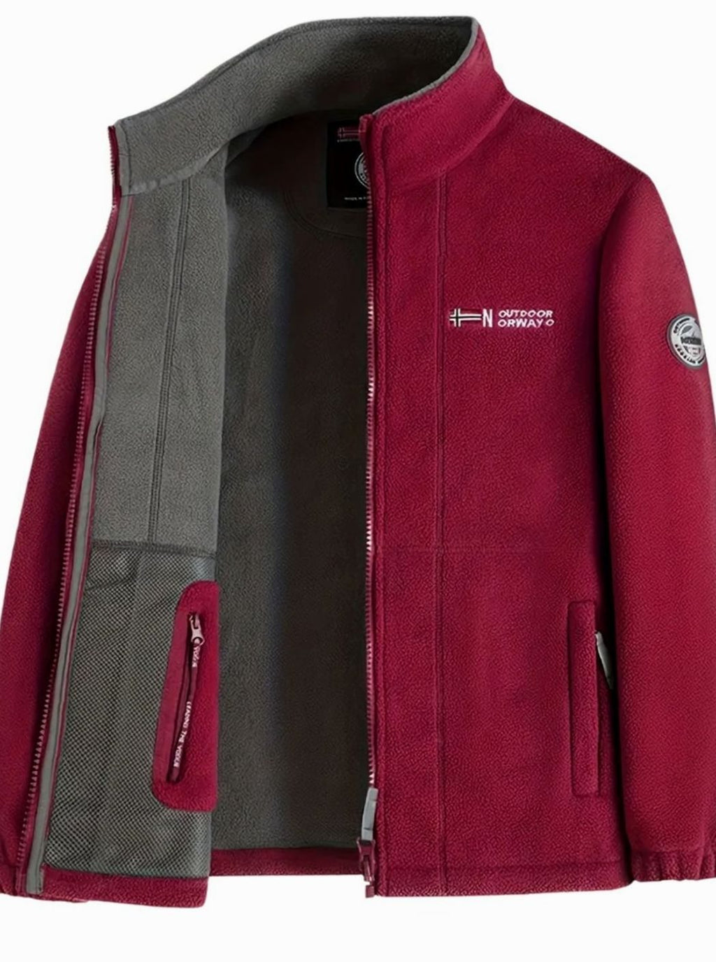Tristan | Men’s Stand-Collar Full-Zip Fleece-Lined Outdoor Jacket