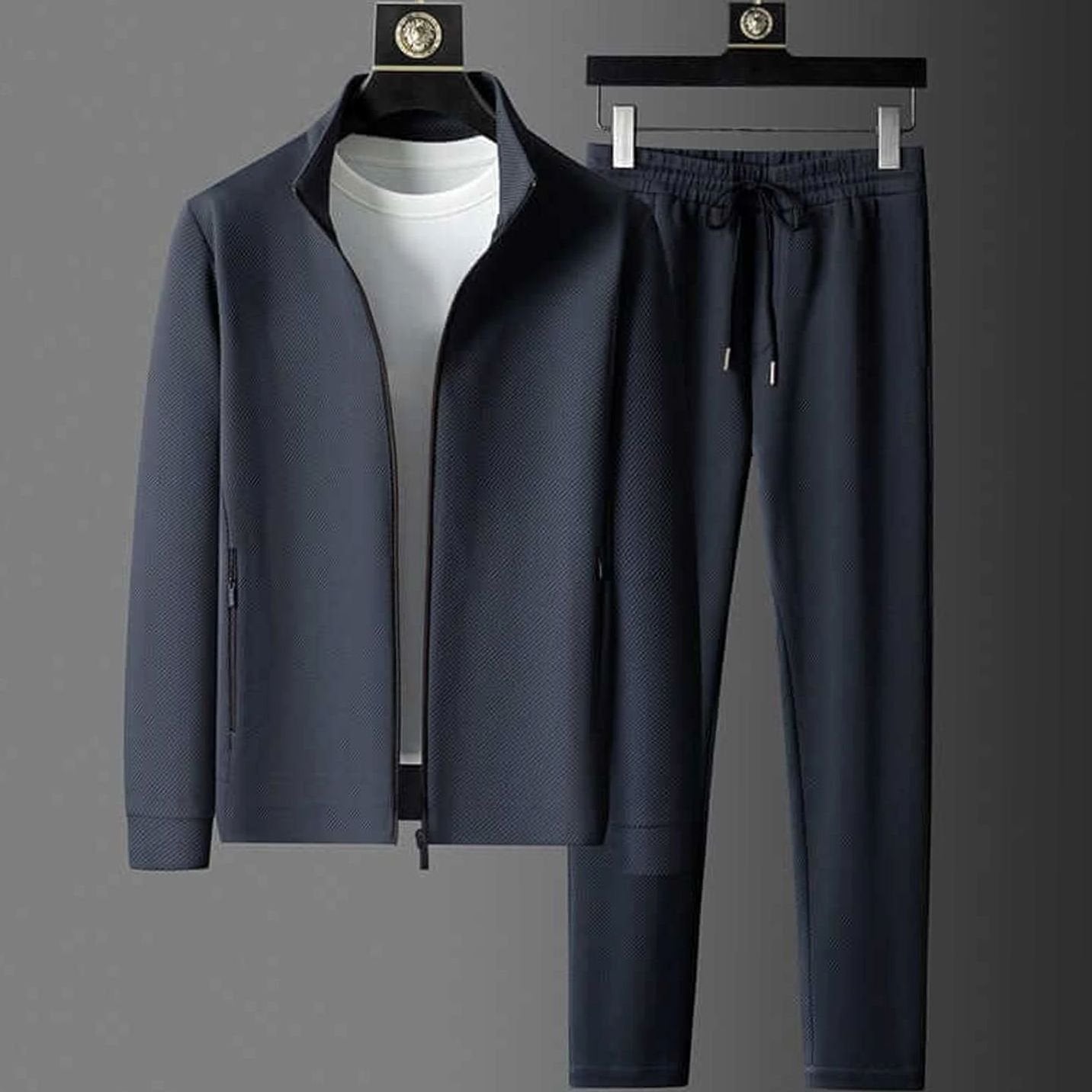 Vance | Men’s Full-Zip Stand-Collar Tracksuit & Drawstring Joggers Set