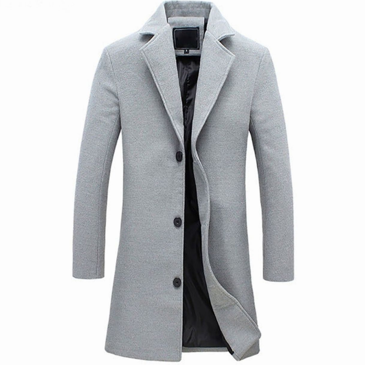Arthur | Men’s Single-Breasted Notched Lapel Wool-Blend Trench Coat
