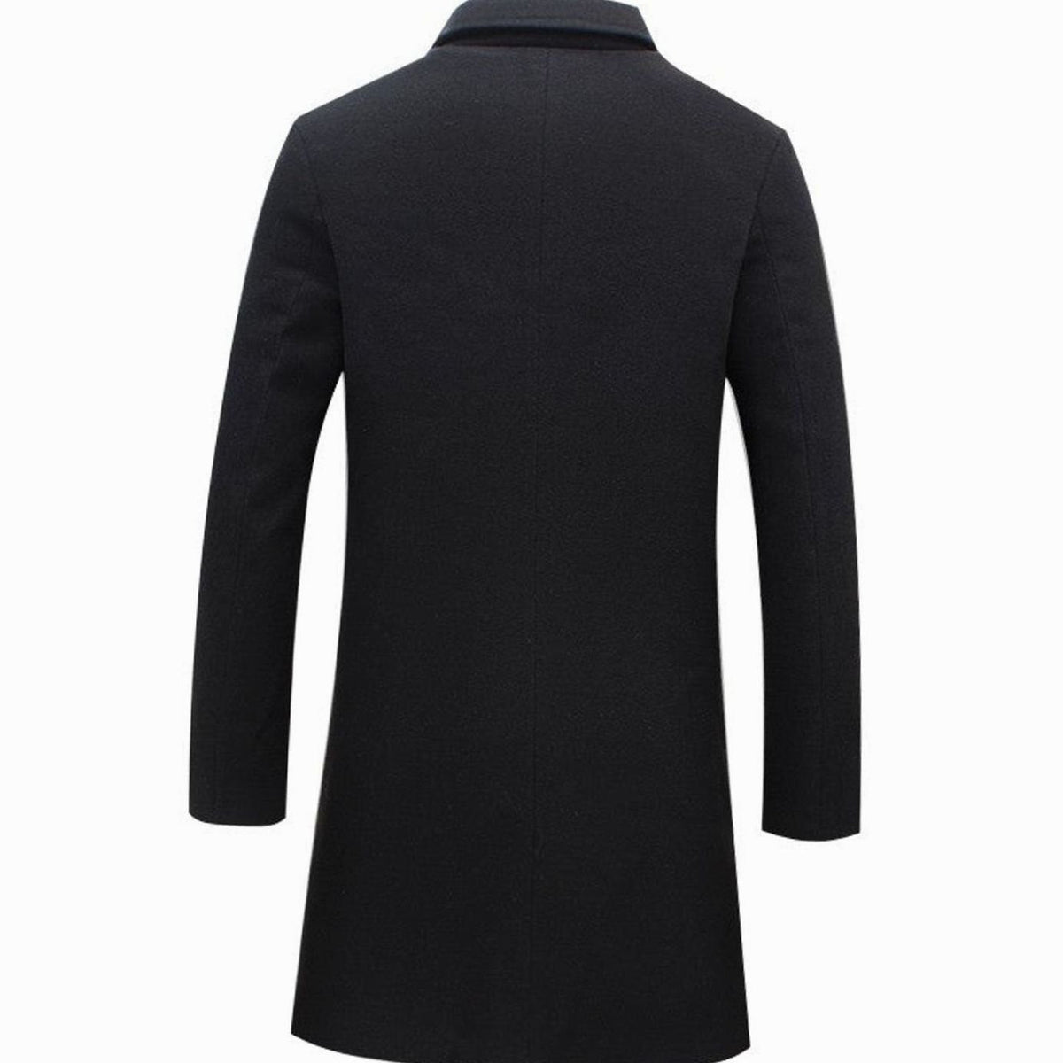 Arthur | Men’s Single-Breasted Notched Lapel Wool-Blend Trench Coat