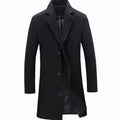 Arthur | Men’s Single-Breasted Notched Lapel Wool-Blend Trench Coat