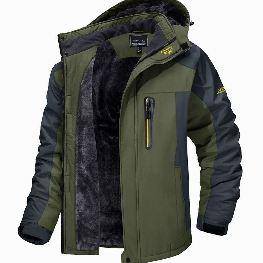Garrett | Men’s Waterproof Fleece-Lined Hooded Ski Jacket
