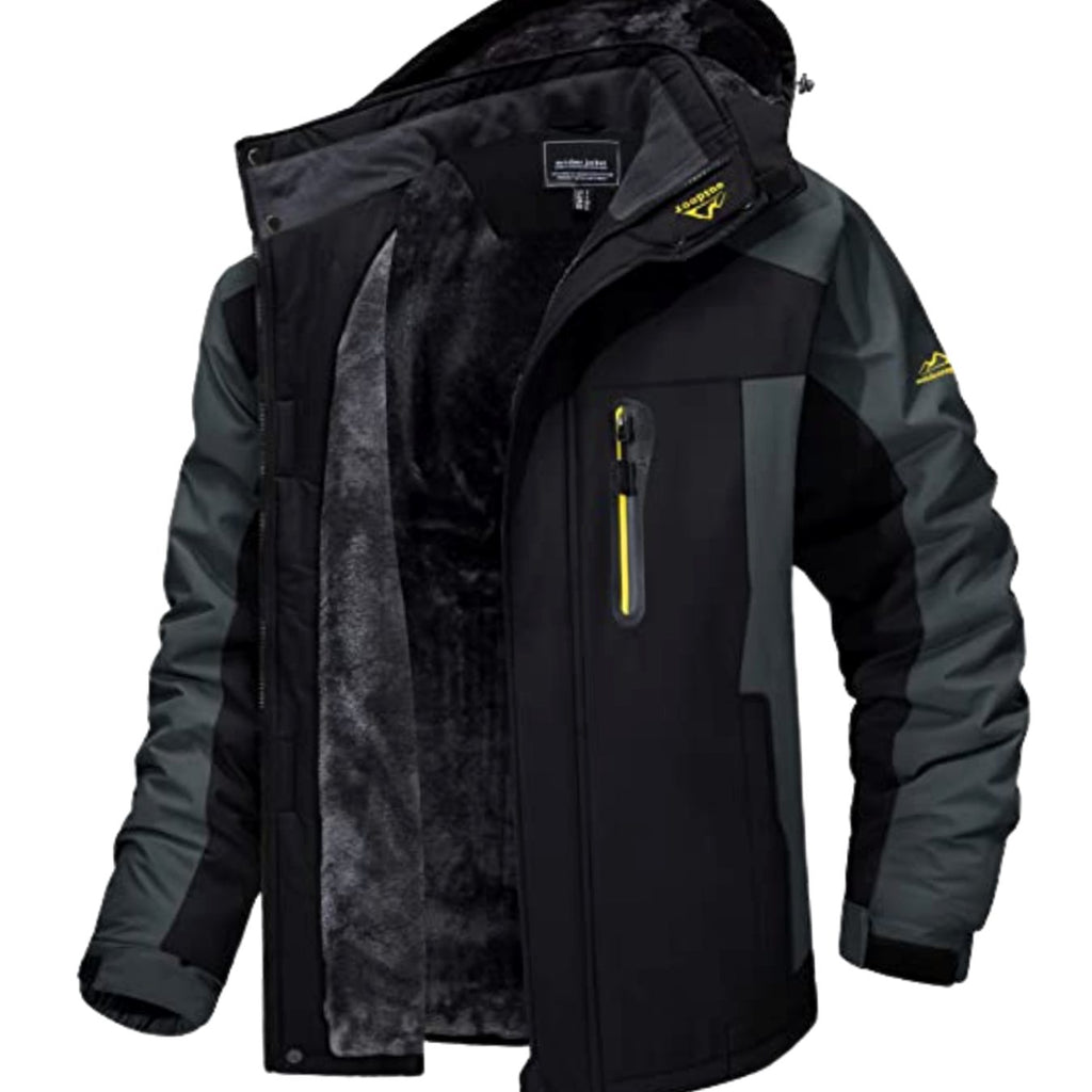 Garrett | Men’s Waterproof Fleece-Lined Hooded Ski Jacket