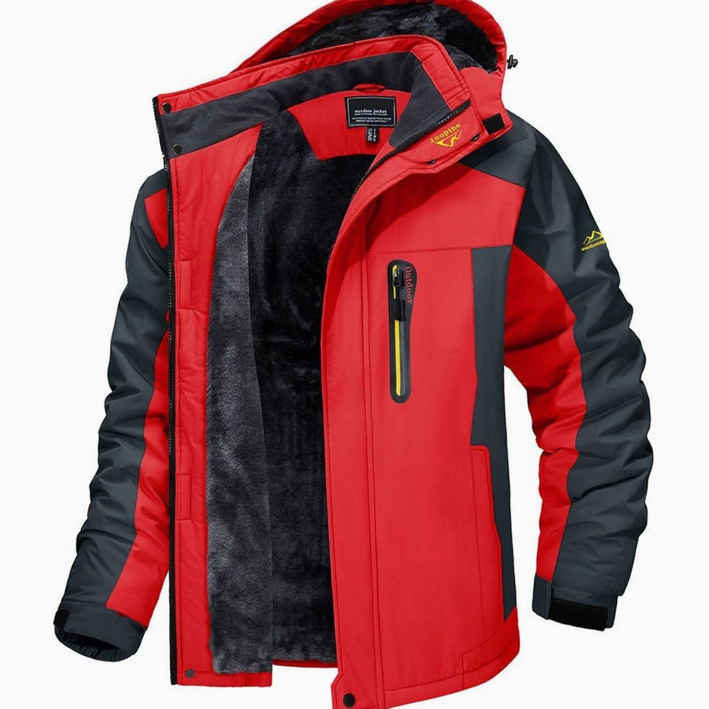 Garrett | Men’s Waterproof Fleece-Lined Hooded Ski Jacket