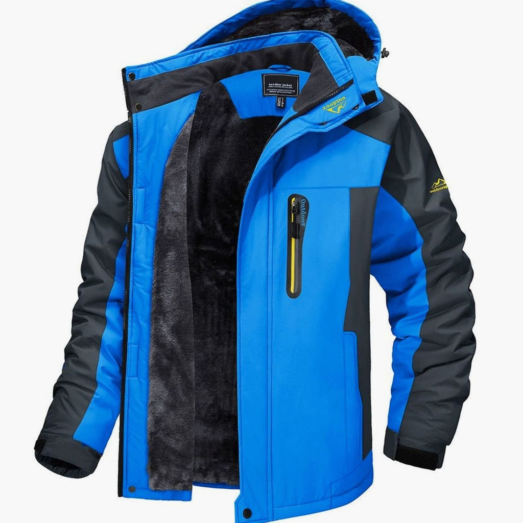 Garrett | Men’s Waterproof Fleece-Lined Hooded Ski Jacket