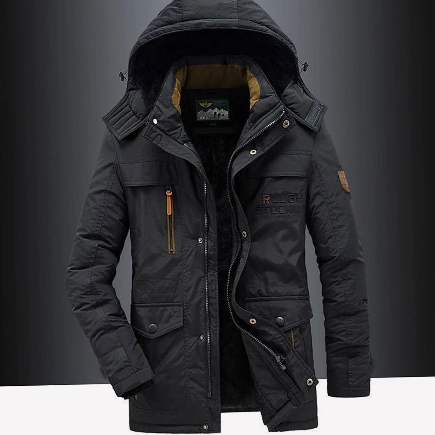 Logan | Men’s Hooded Multi-Pocket Insulated Winter Parka Jacket