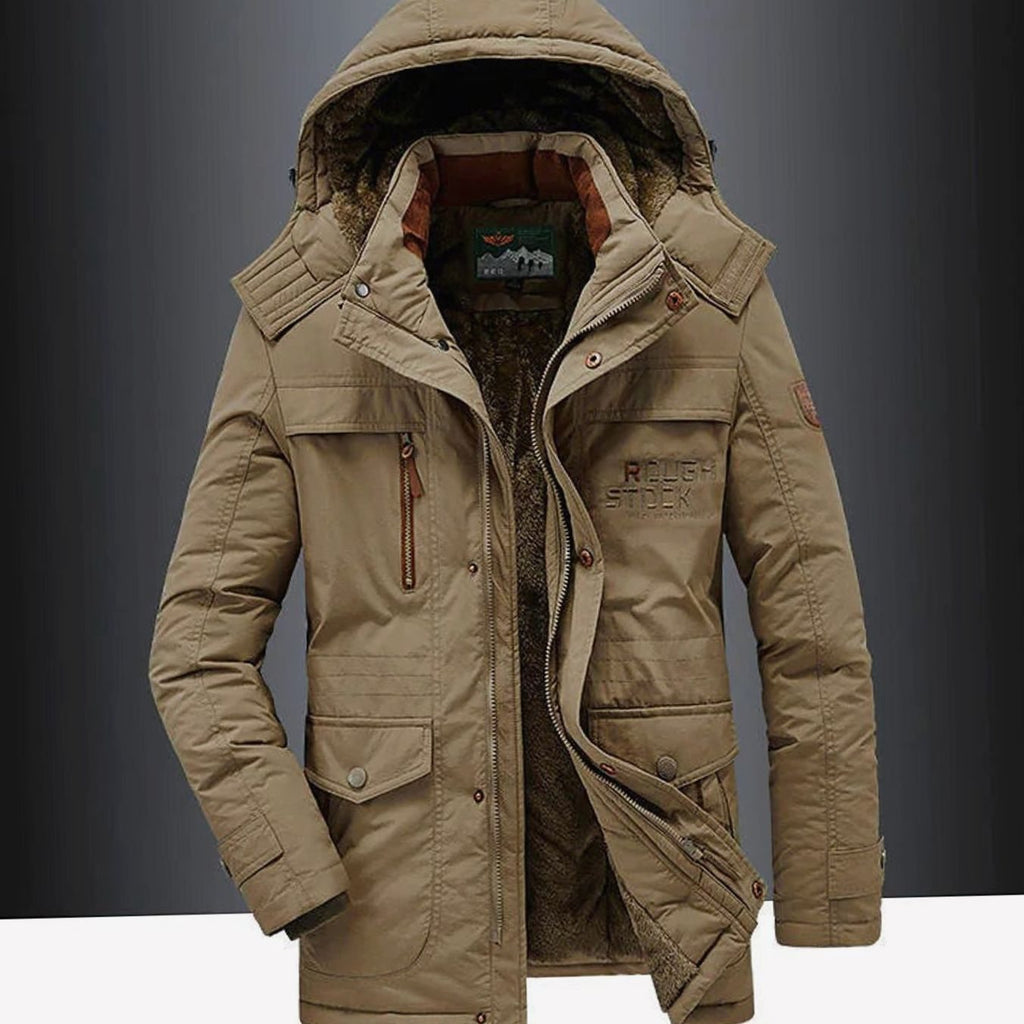 Logan | Men’s Hooded Multi-Pocket Insulated Winter Parka Jacket