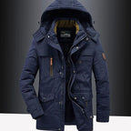 Logan | Men’s Hooded Multi-Pocket Insulated Winter Parka Jacket