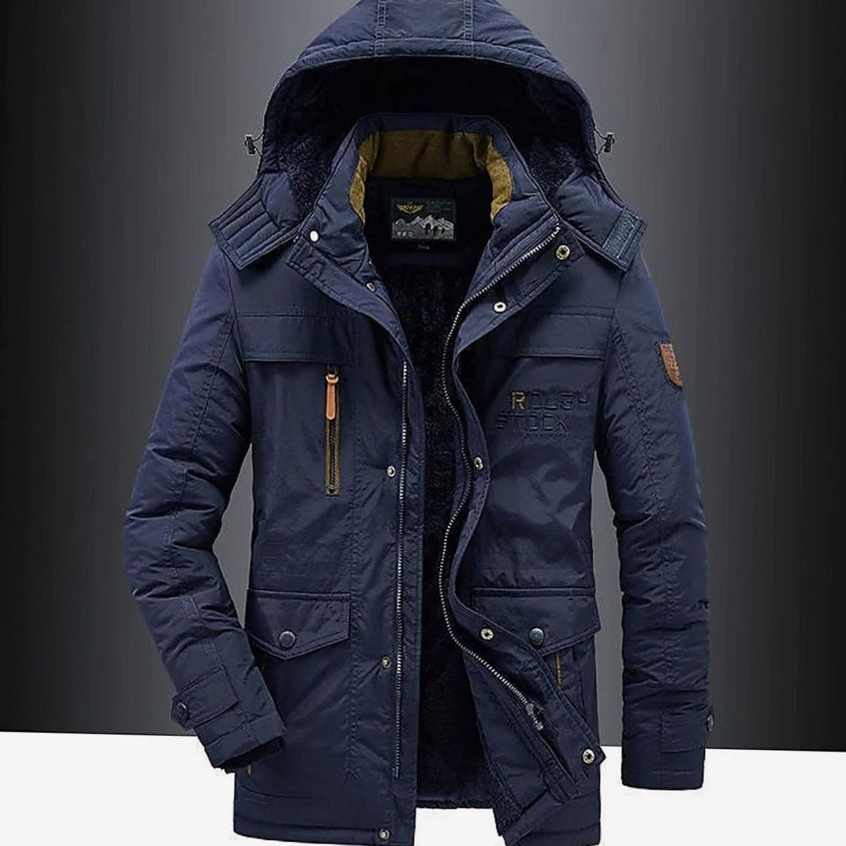 Logan | Men’s Hooded Multi-Pocket Insulated Winter Parka Jacket