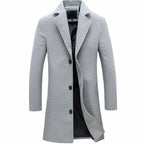 Sterling | Men’s Single-Breasted Notch-Lapel Topcoat